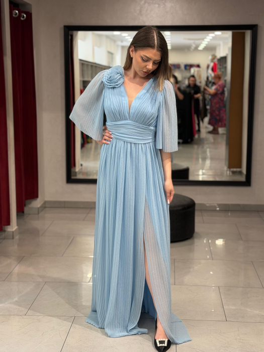 Rochie lunga bleo sidefat 4504 [4]