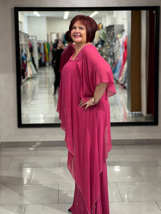 Rochie lunga fucsia 2120 [2]