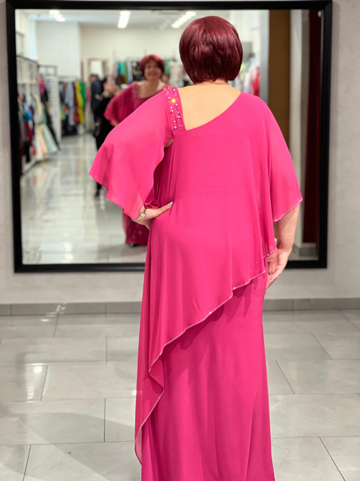 Rochie lunga fucsia 2120 [4]