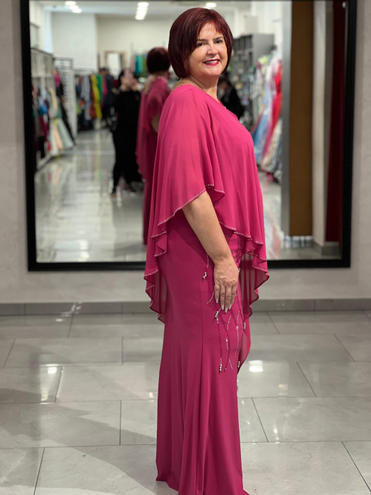 Rochie lunga fucsia 2120 [3]