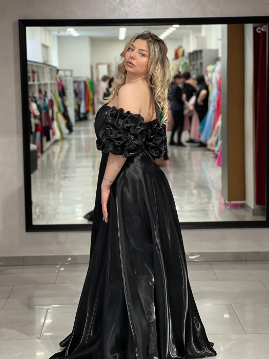 Rochie lunga neagra 3136 [5]