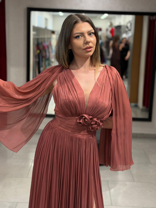 Rochie lunga rose 4630 [2]