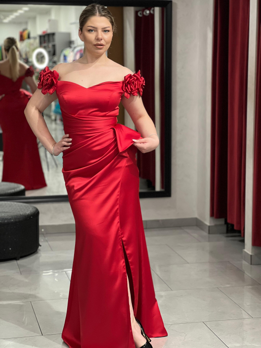 Rochie lunga mulata rosie 2479 [3]