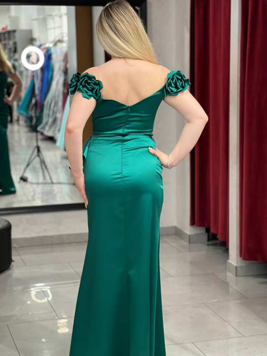Rochie lunga mulata verde 2479 [4]