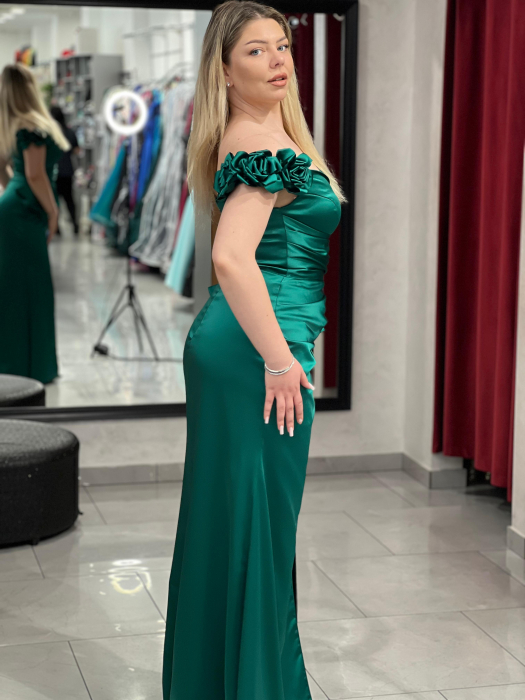 Rochie lunga mulata verde 2479 [3]