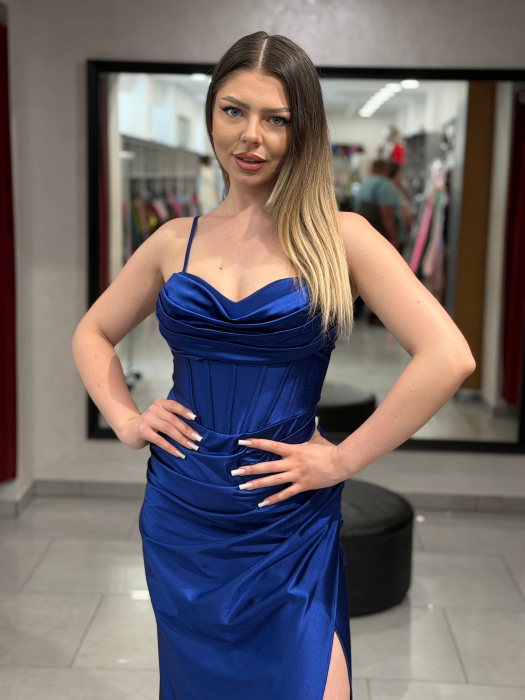 Rochie Mona 3336 albastru regal [2]