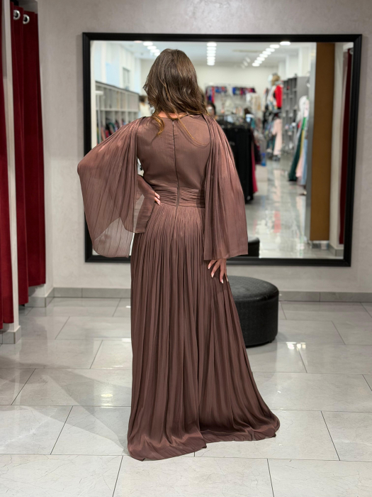 Rochie lunga maro 4630 [6]