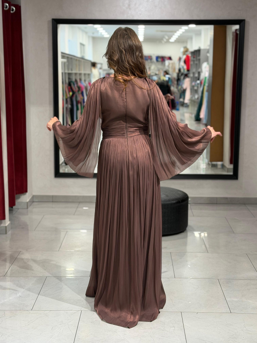 Rochie lunga maro 4630 [5]