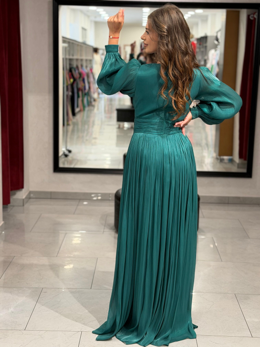 Rochie lunga verde 4602 [5]