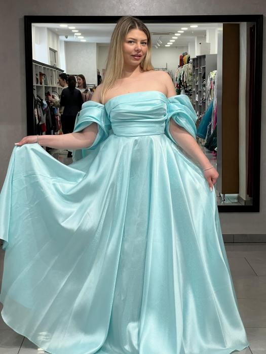 Rochie lunga turcoaz 3112 [2]