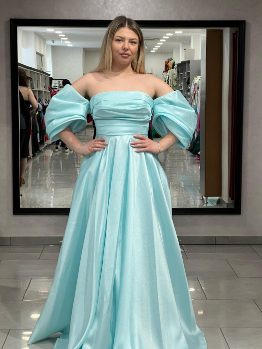 Rochie lunga turcoaz 3112 [1]
