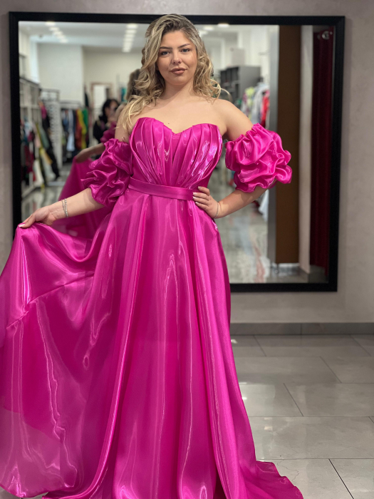 Rochie lunga fucsia 3136 [1]