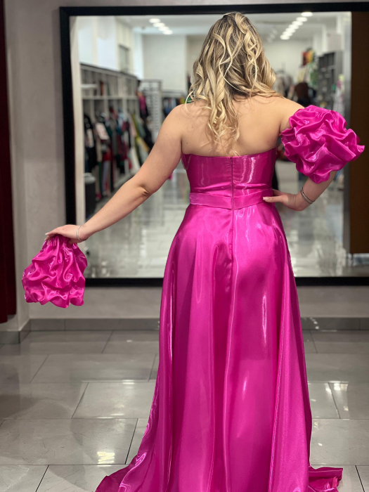 Rochie lunga fucsia 3136 [6]