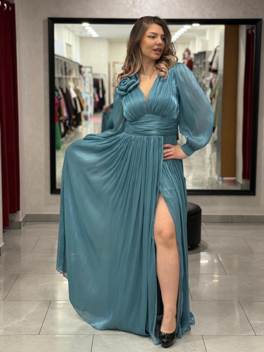 Rochie lunga vernil 4602 [3]