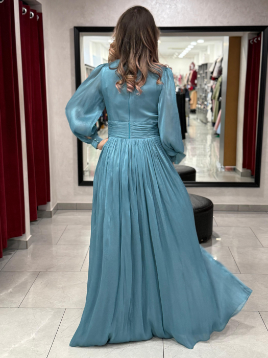 Rochie lunga vernil 4602 [5]