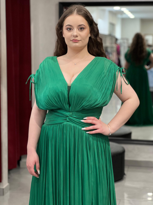 Rochie lunga verde mod. 25032 [2]