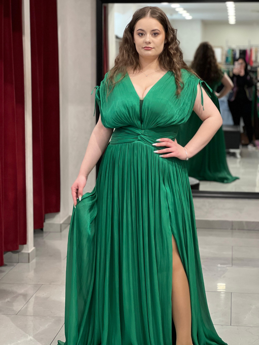 Rochie lunga verde mod. 25032 [1]