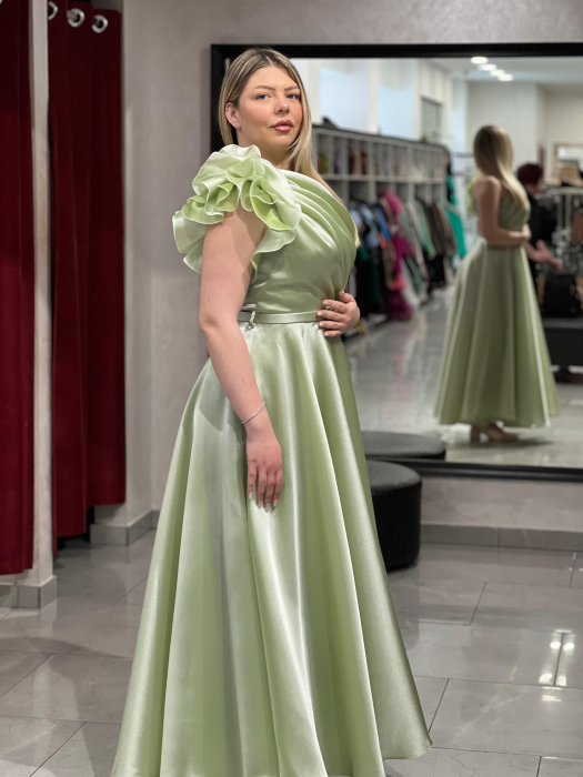 Rochie midi verde fistic 6070 [2]