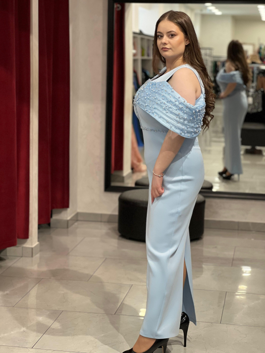 Rochie midi bleo cu decor 9520 [2]