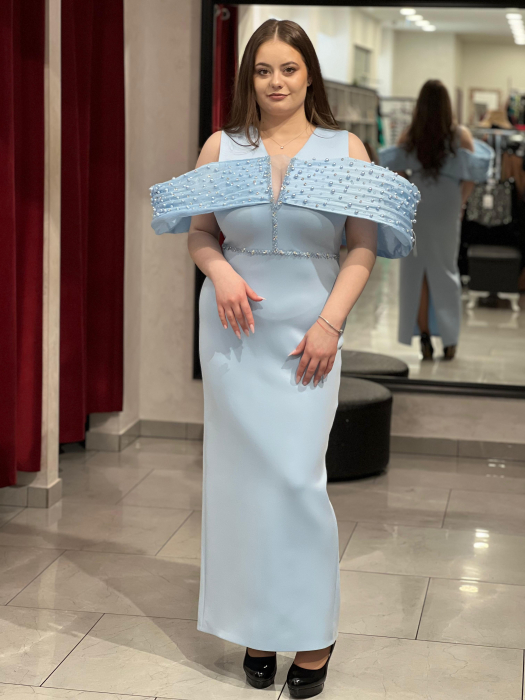 Rochie midi bleo cu decor 9520 [1]
