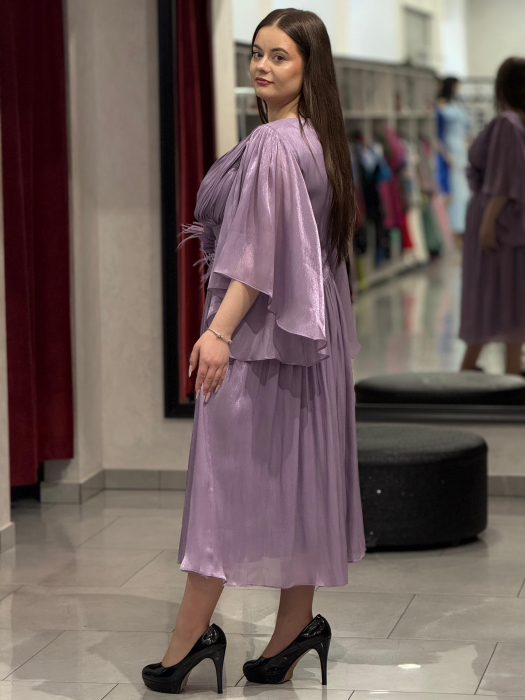 Rochie midi mov praf [3]