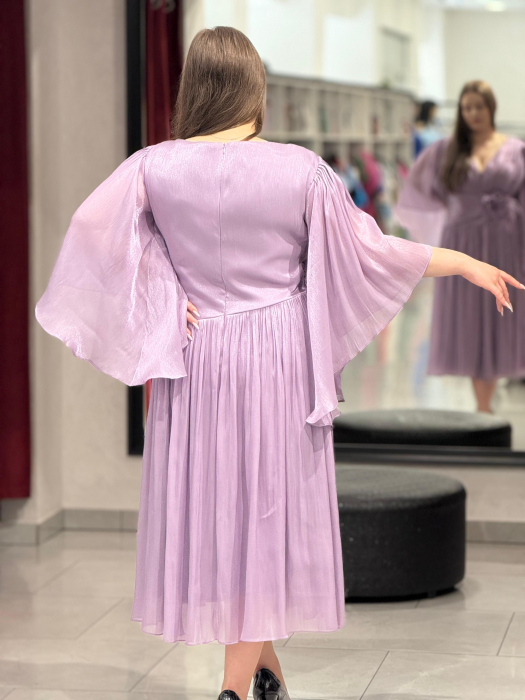 Rochie midi mov praf [4]