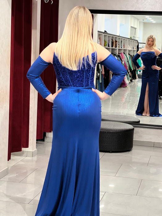 Rochie mulata albastra Bella 7049 [8]