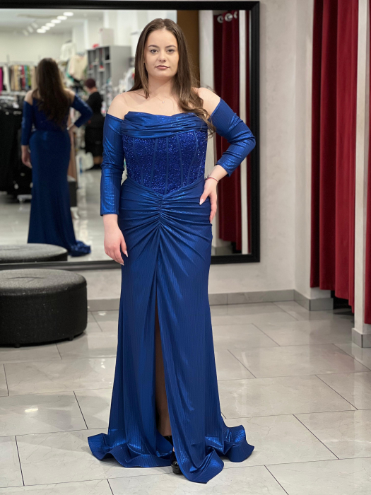 Rochie mulata albastra Bella 7049 [1]