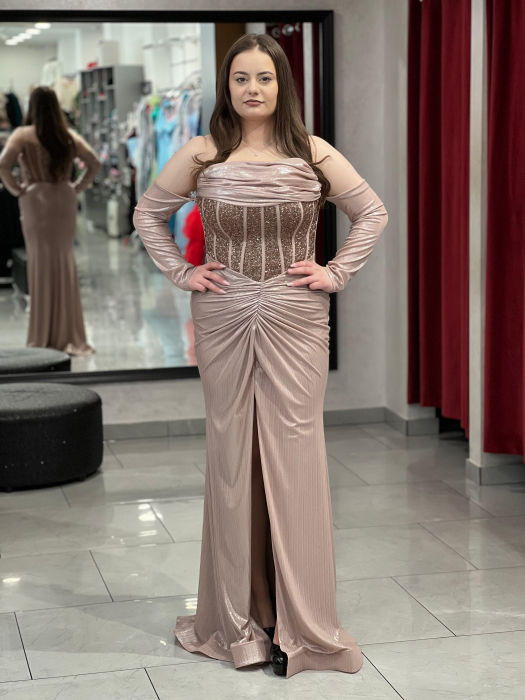 Rochie mulata aurie Bella 7049 [5]