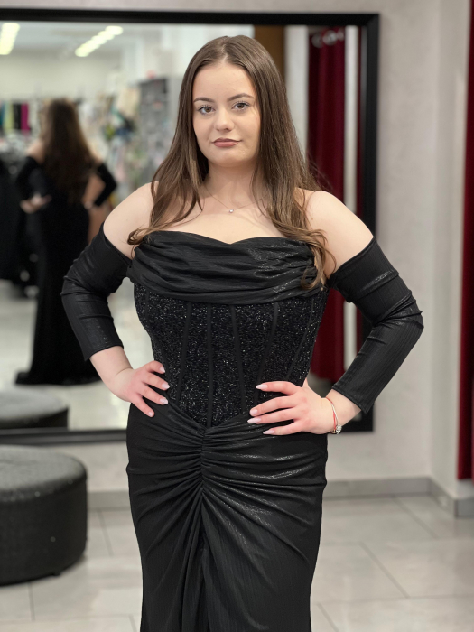 Rochie mulata neagra Bella 7049 [2]