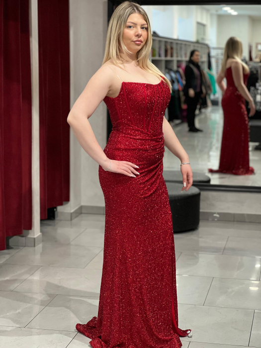 Rochie mulata rosie 7044 [2]