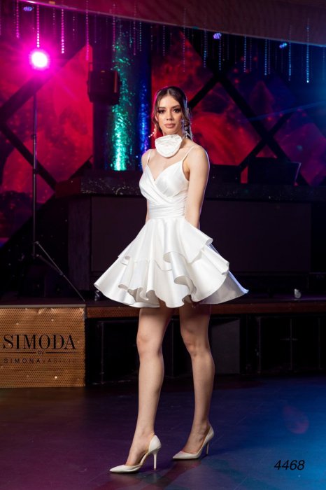 Rochie scurta cu volane si accesorii detasabile 4468 [1]