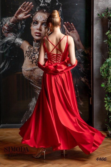 Rochie satinata cu corset 4466 [3]
