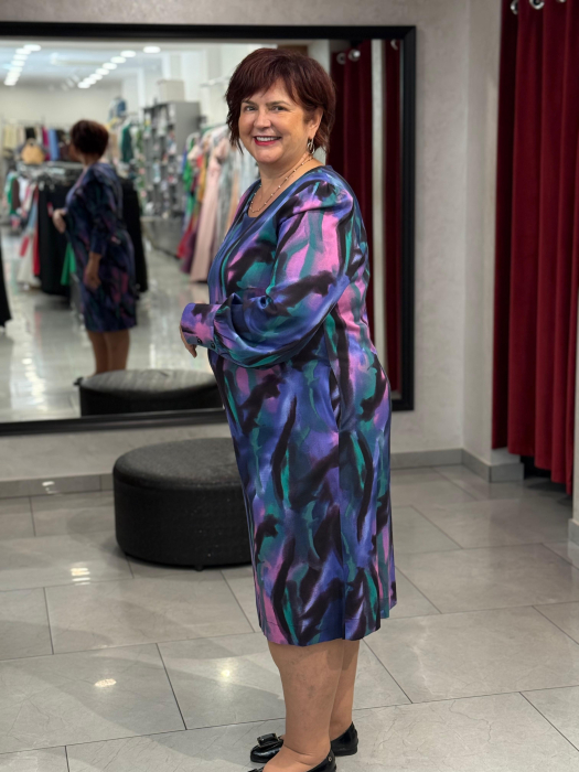 Rochie multicolora cu buzunare [2]
