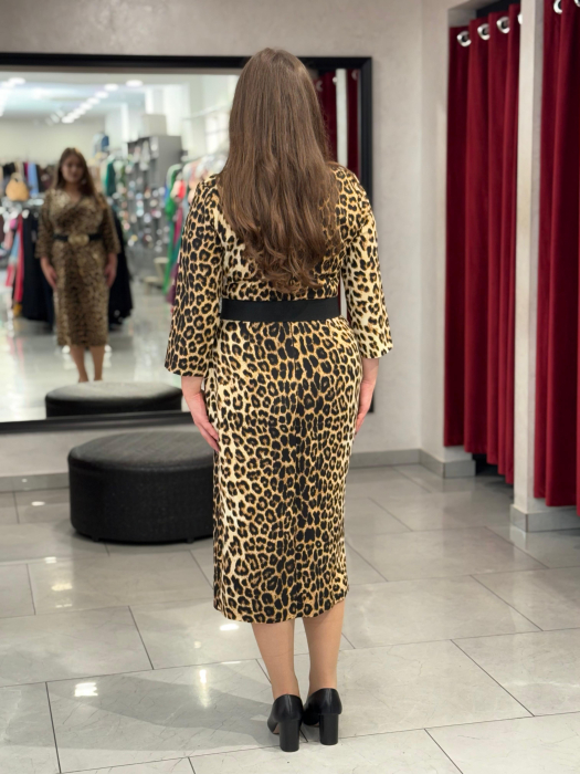 Rochie animal print petrecuta [3]