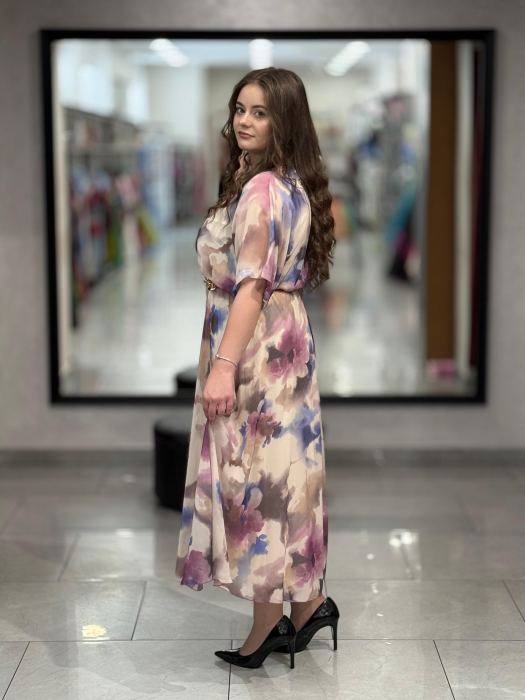 Rochie midi cu print floral mod. 18016 [2]