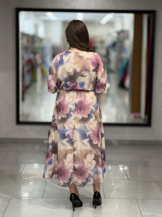 Rochie midi cu print floral mod. 18016 [3]