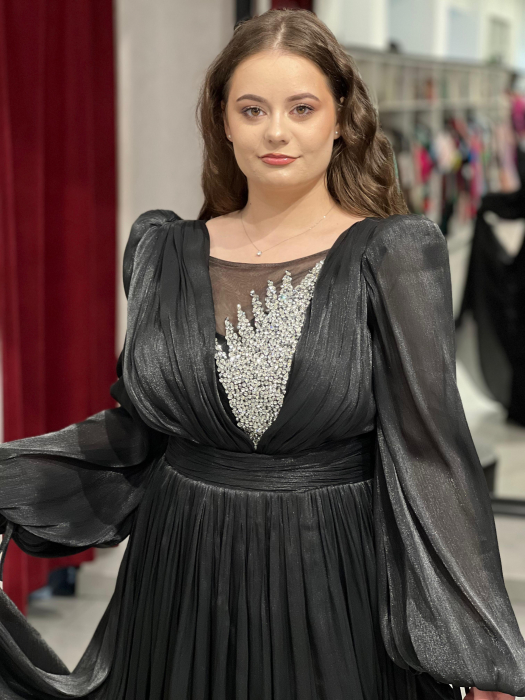 Rochie neagra evazată 15520 [2]