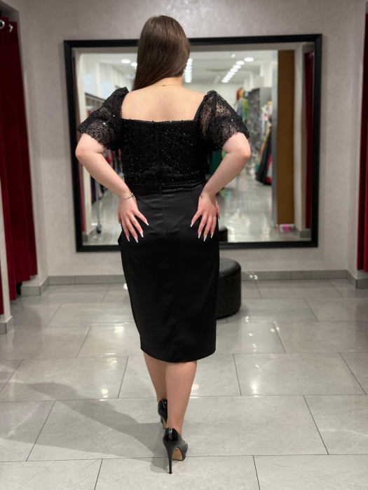 Rochie neagra cu paiete 4505 [4]