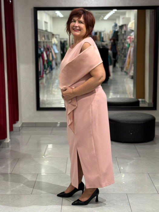 Rochie roz-pudra Lady 4198 [2]