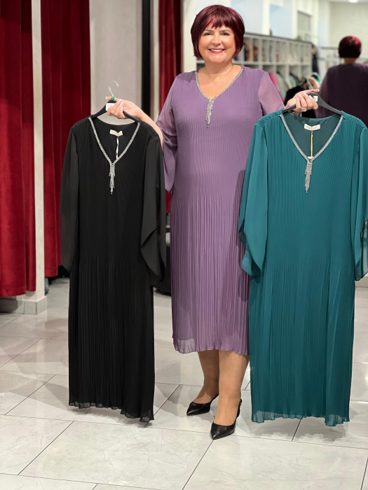 Rochie scurta cu pliuri mici 10010 [6]