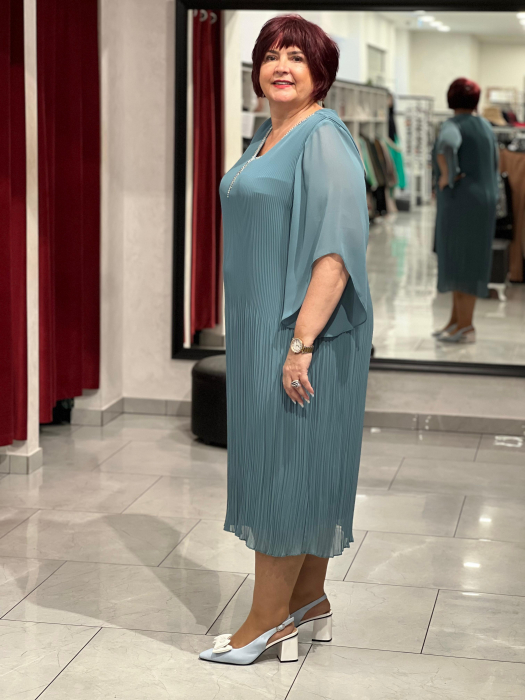 Rochie scurta cu pliuri mici 10010 [3]