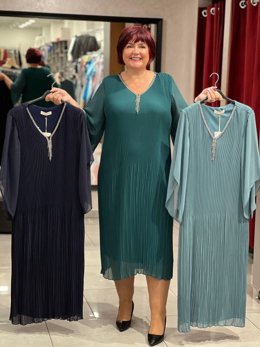 Rochie scurta cu pliuri mici 10010 [5]