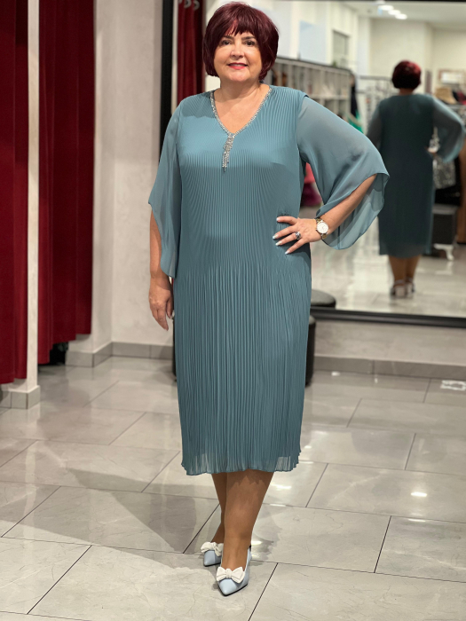 Rochie scurta cu pliuri mici 10010 [1]