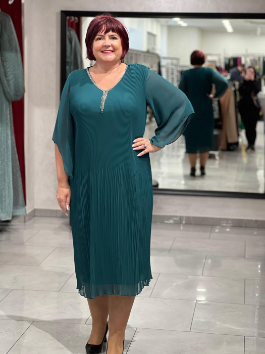 Rochie scurta cu pliuri mici 10010 [1]