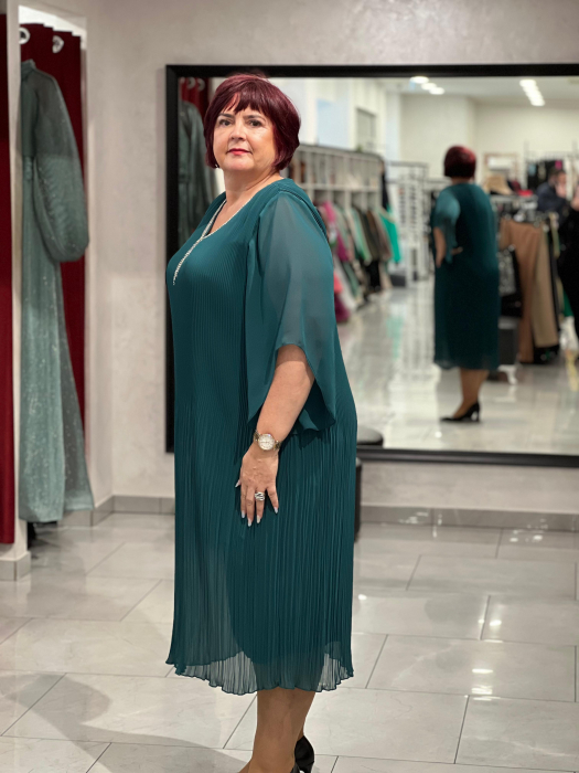 Rochie scurta cu pliuri mici 10010 [3]