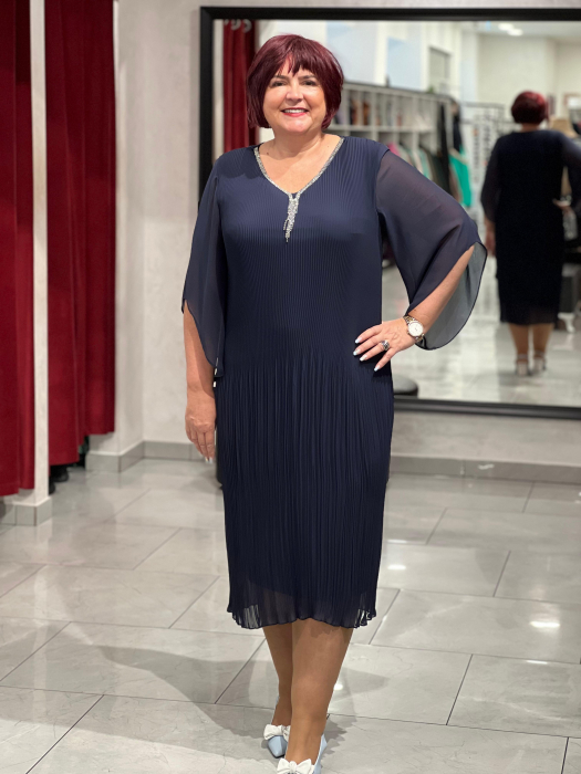 Rochie scurta cu pliuri mici 10010 [1]