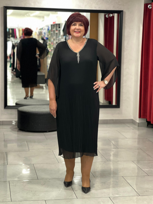 Rochie scurta cu pliuri mici 10010 [1]