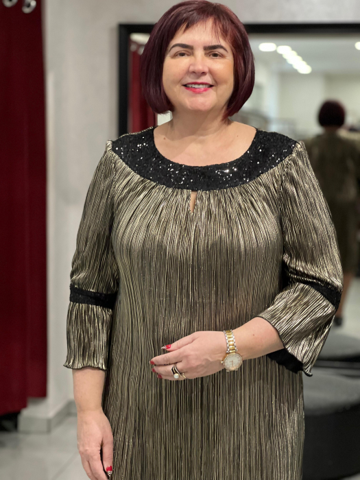 Rochie scurta aurie 969 [2]