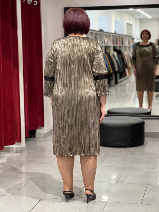 Rochie scurta aurie 969 [4]